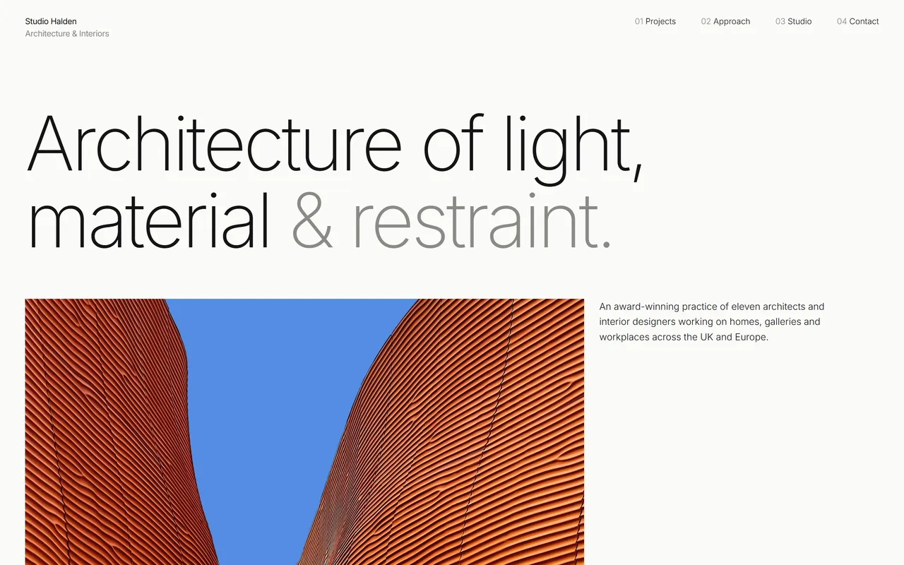 Studio Halden template preview