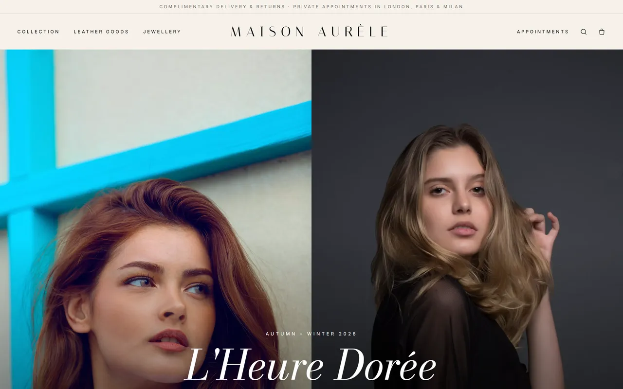 Maison Aurèle template preview