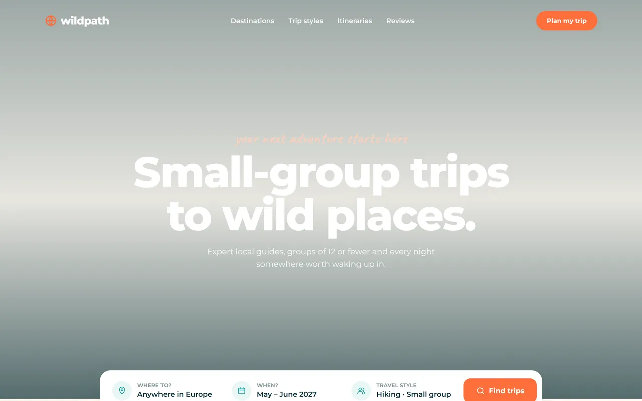 Wildpath template preview